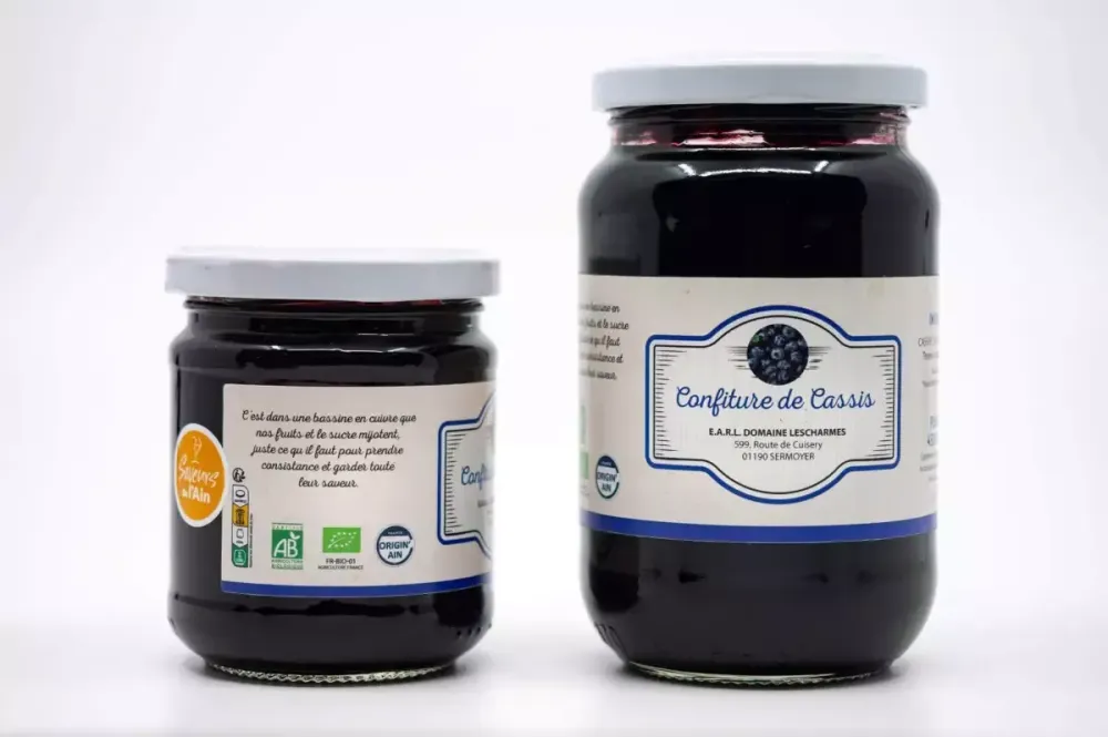 Confitures de cassis artisanales