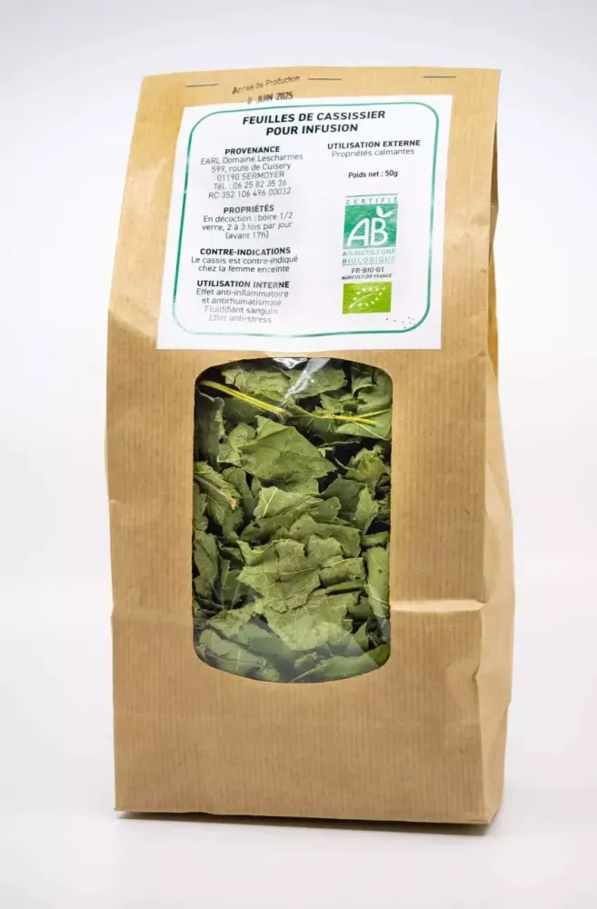 Feuilles de cassissier pour infusion